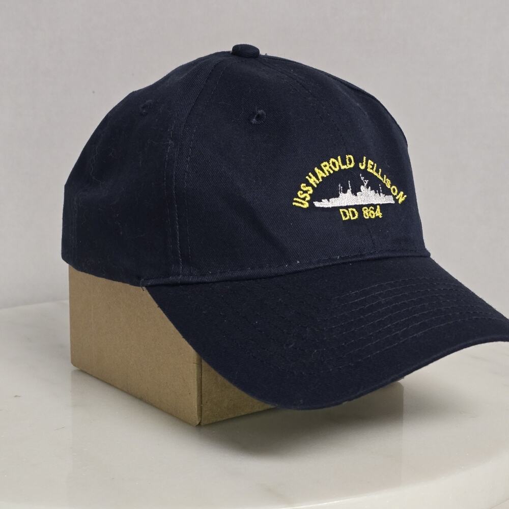 Embroidered USS Harold J Ellison DD864 Ball Cap ADJUSTABLE Hat unisex caps